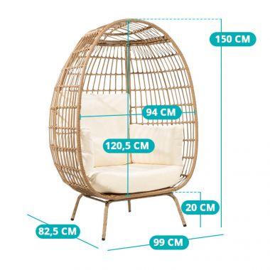 Fonott fotel párnával